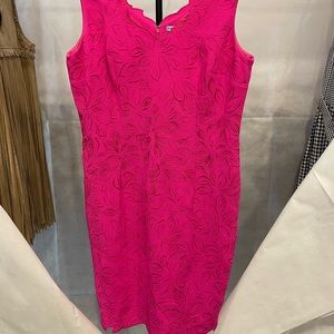 Hot pink/Fushia embroidered dress
